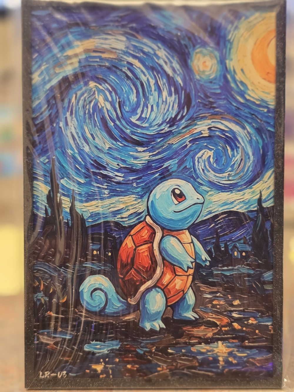 Pokemon Squirtle In Starry Night Scene Art Board